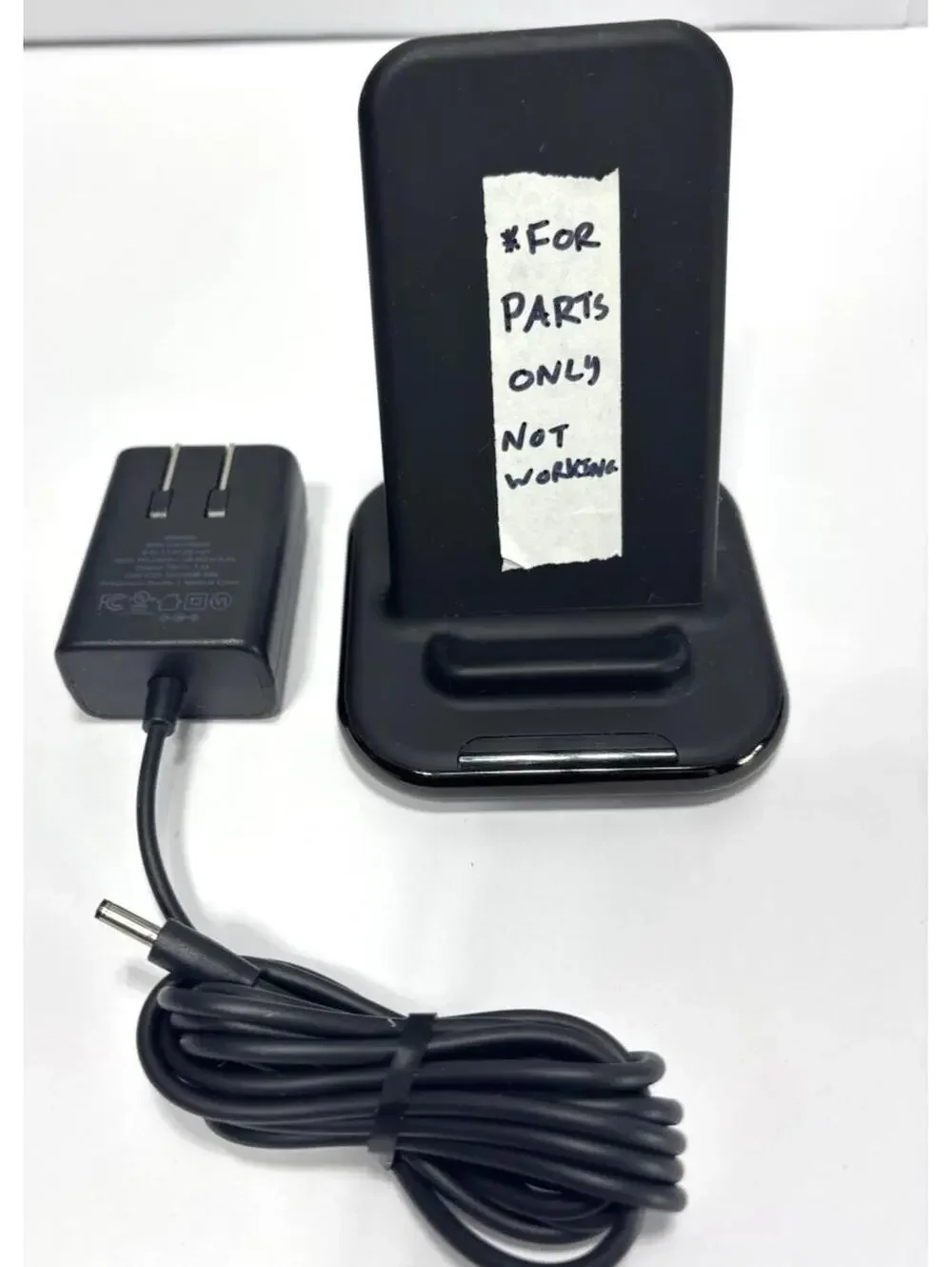 Ubio Labs 2-in-1 Wireless Charging Stand ,Plug Works -Charger **For Parts Only**